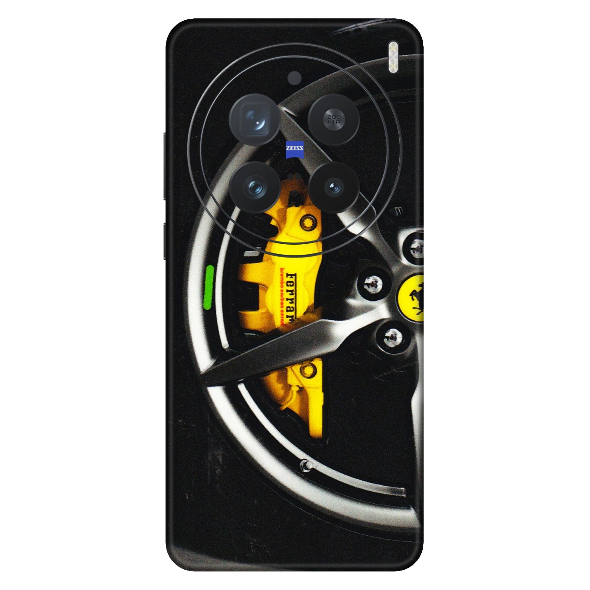 VIVO Z/V/X/T/U/S Series Phone Skins (All Models) - Ferrari Wheel Alloy - 3D Embossed Finish (L-173) Vivo X200 Pro (5G)
