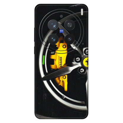 VIVO Z/V/X/T/U/S Series Phone Skins (All Models) - Ferrari Wheel Alloy - 3D Embossed Finish (L-173) Vivo X200 Pro (5G)
