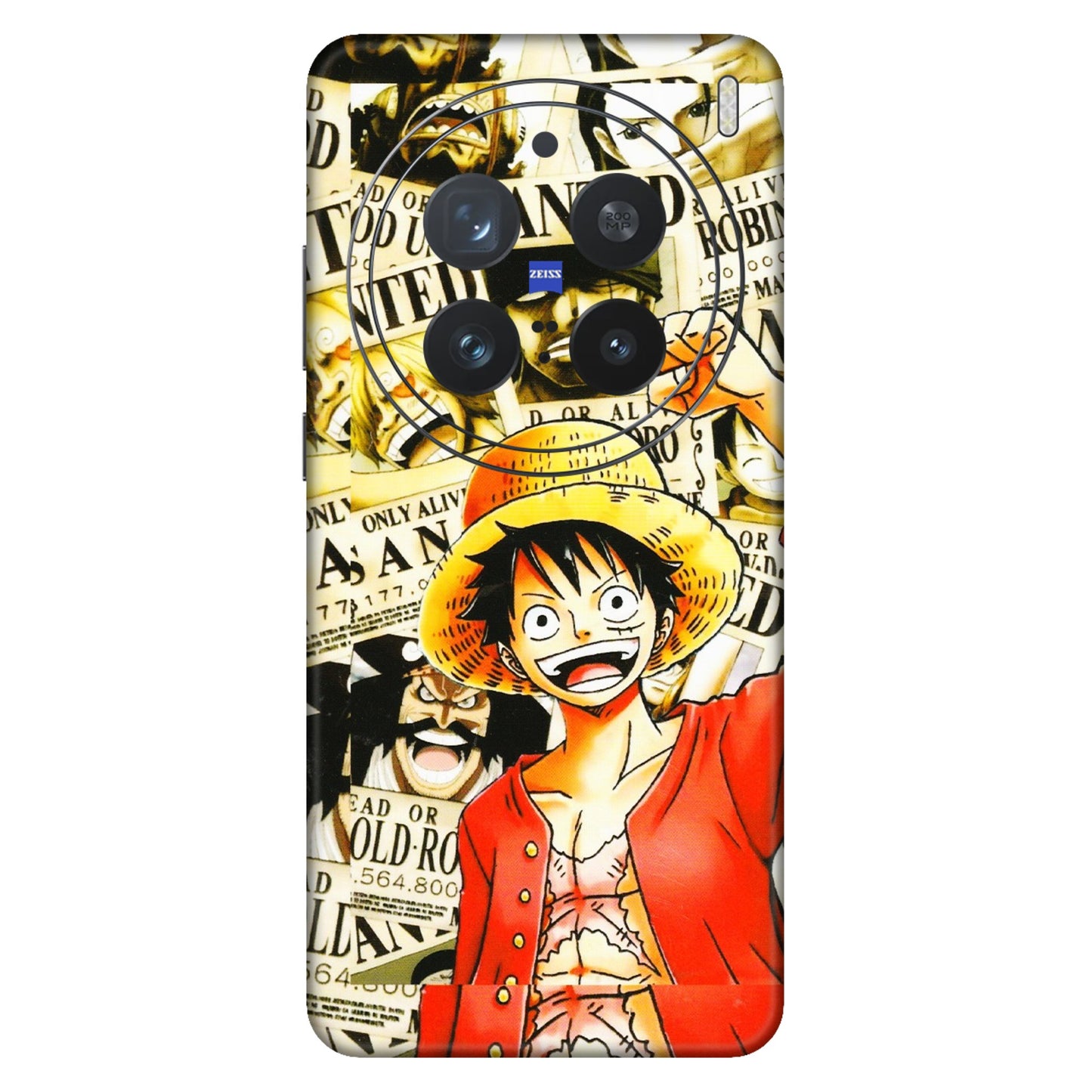 VIVO Z/V/X/T/U/S Series Phone Skins (All Models) - Luffy Anime - 3D Embossed Finish (L-177) Vivo X200 Pro (5G)