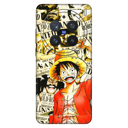 VIVO Z/V/X/T/U/S Series Phone Skins (All Models) - Luffy Anime - 3D Embossed Finish (L-177) Vivo X200 Pro (5G)