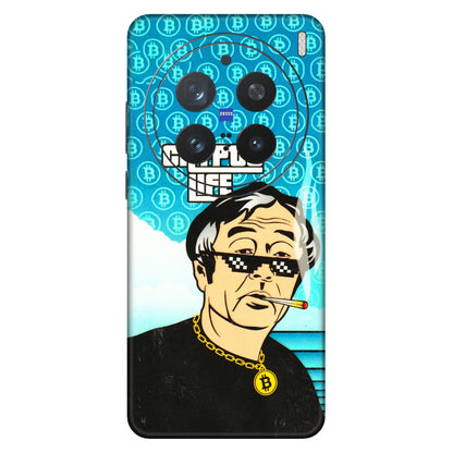 VIVO Z/V/X/T/U/S Series Phone Skins (All Models) - Crypto Thug Life - 3D Embossed Finish (L-179) Vivo X200 Pro (5G)