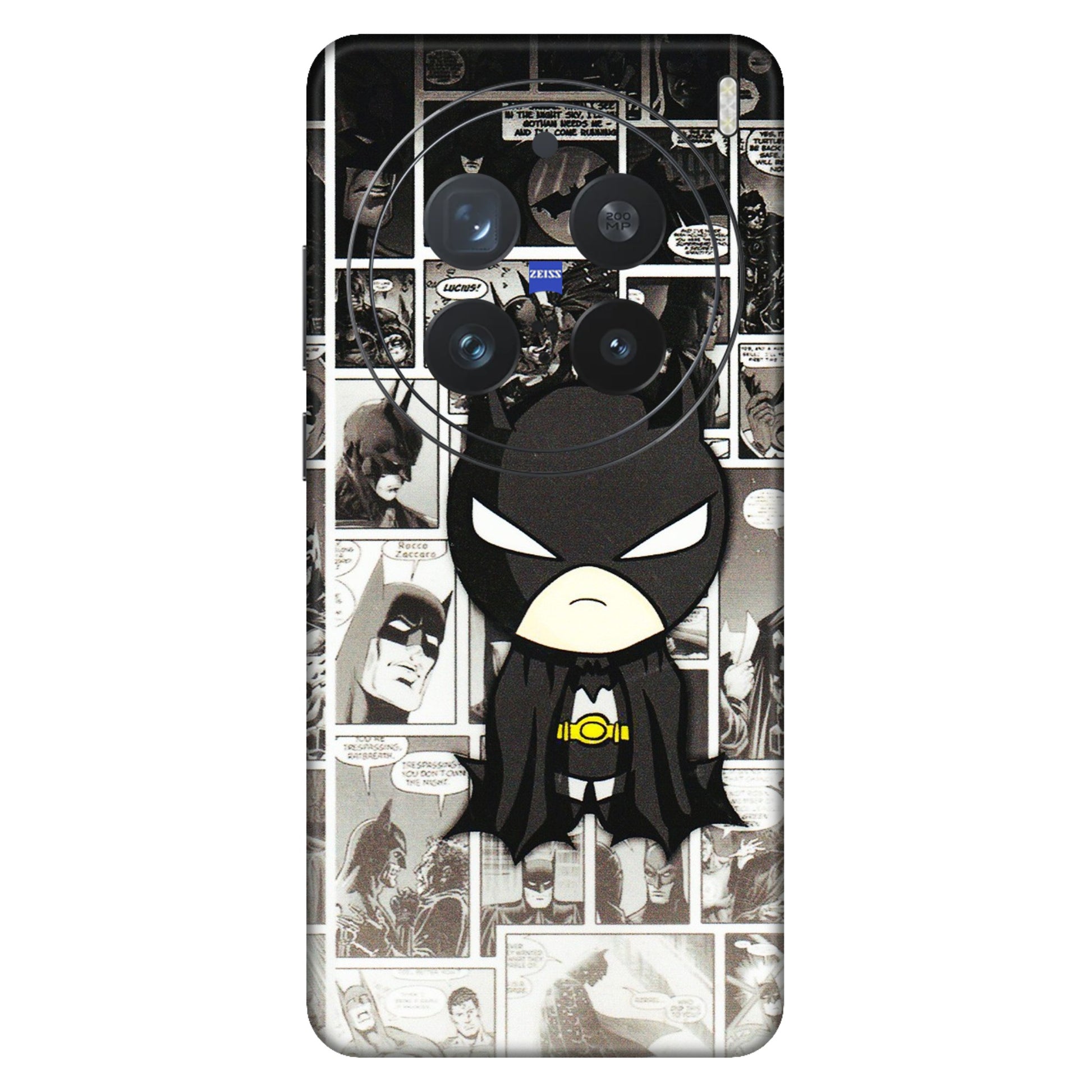 VIVO Z/V/X/T/U/S Series Phone Skins (All Models) - Toon Batman - 3D Embossed Finish (L-182) Vivo X200 Pro (5G)