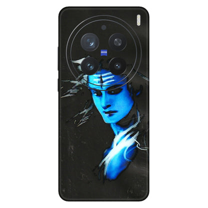 VIVO Z/V/X/T/U/S Series Phone Skins (All Models) - Har Har Mahadev Blue/Black - 3D Embossed Finish (L-185) Vivo X200 Pro (5G)