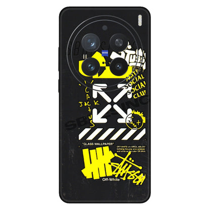 VIVO Z/V/X/T/U/S Series Phone Skins (All Models) - Anti Social Graffiti - 3D Embossed Finish (L-198) Vivo X200 Pro (5G)