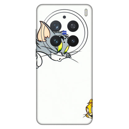 VIVO Z/V/X/T/U/S Series Phone Skins (All Models) - Cute Tom And Jerry - 3D Embossed Finish (L-220) Vivo X200 Pro (5G)
