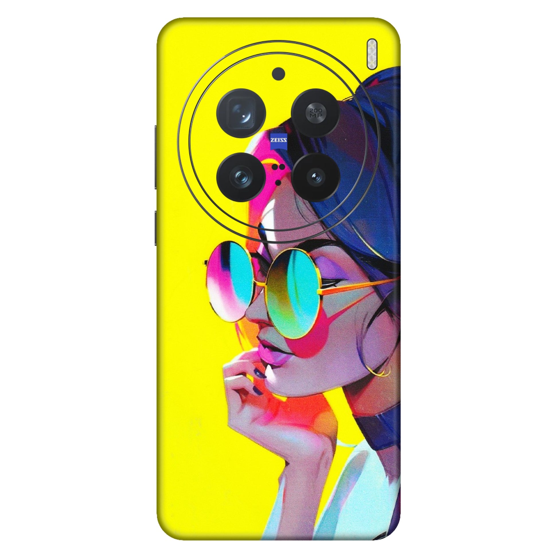 VIVO Z/V/X/T/U/S Series Phone Skins (All Models) - Bold Stylish Girl - 3D Embossed Finish (L-222) Vivo X200 Pro (5G)