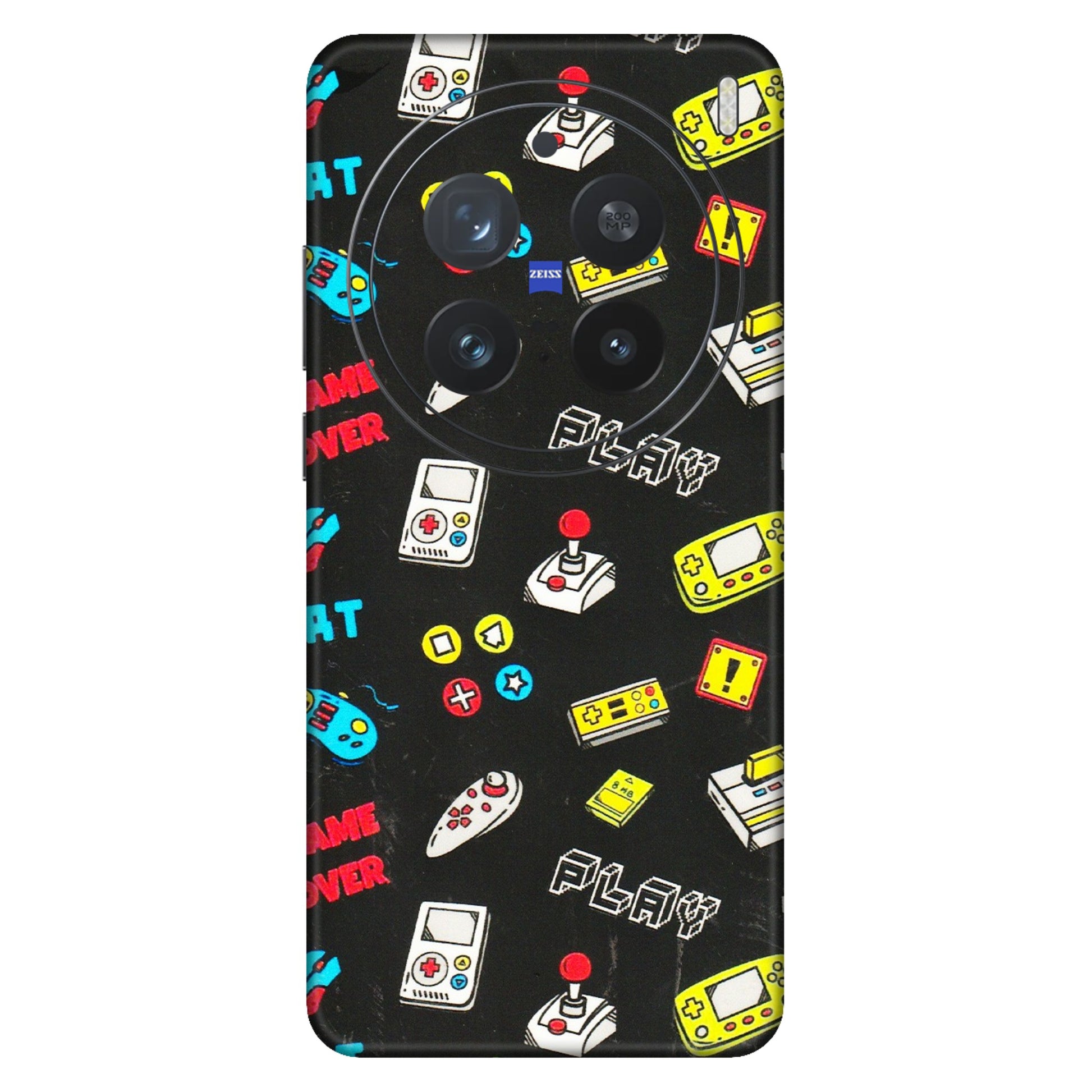 VIVO Z/V/X/T/U/S Series Phone Skins (All Models) - Gaming Doodles - 3D Embossed Finish (L-224) Vivo X200 Pro (5G)