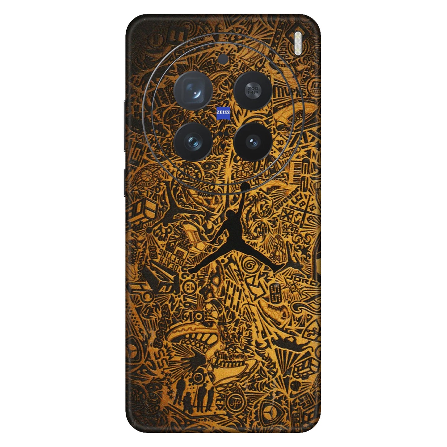 VIVO Z/V/X/T/U/S Series Phone Skins (All Models) - Premium Gold Basketball Player - 3D Embossed Finish (L-236) Vivo X200 Pro (5G)