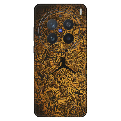 VIVO Z/V/X/T/U/S Series Phone Skins (All Models) - Premium Gold Basketball Player - 3D Embossed Finish (L-236) Vivo X200 Pro (5G)