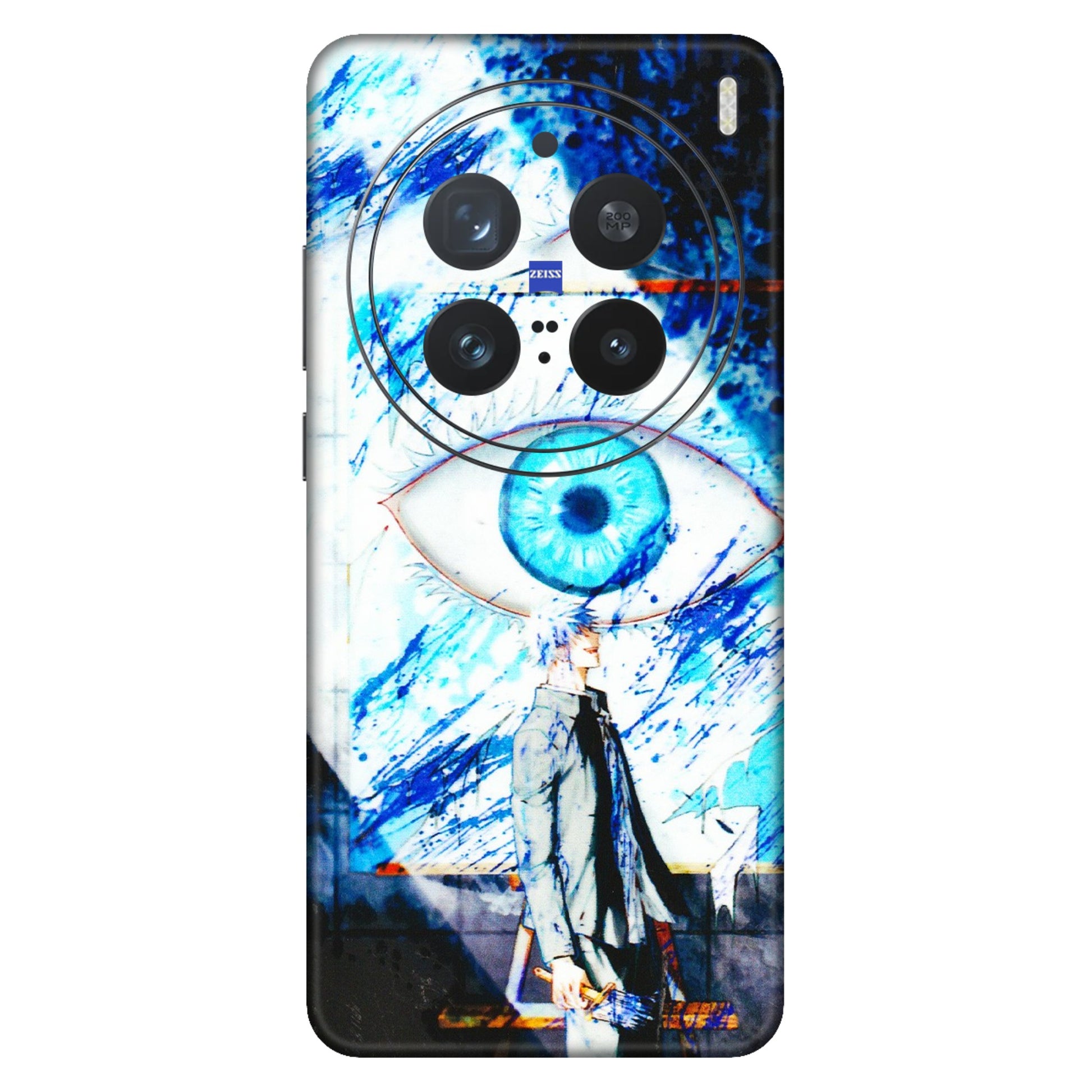 VIVO Z/V/X/T/U/S Series Phone Skins (All Models) - Gojo Satoru evil eye - 3D Embossed Finish (L-239) Vivo X200 Pro (5G)