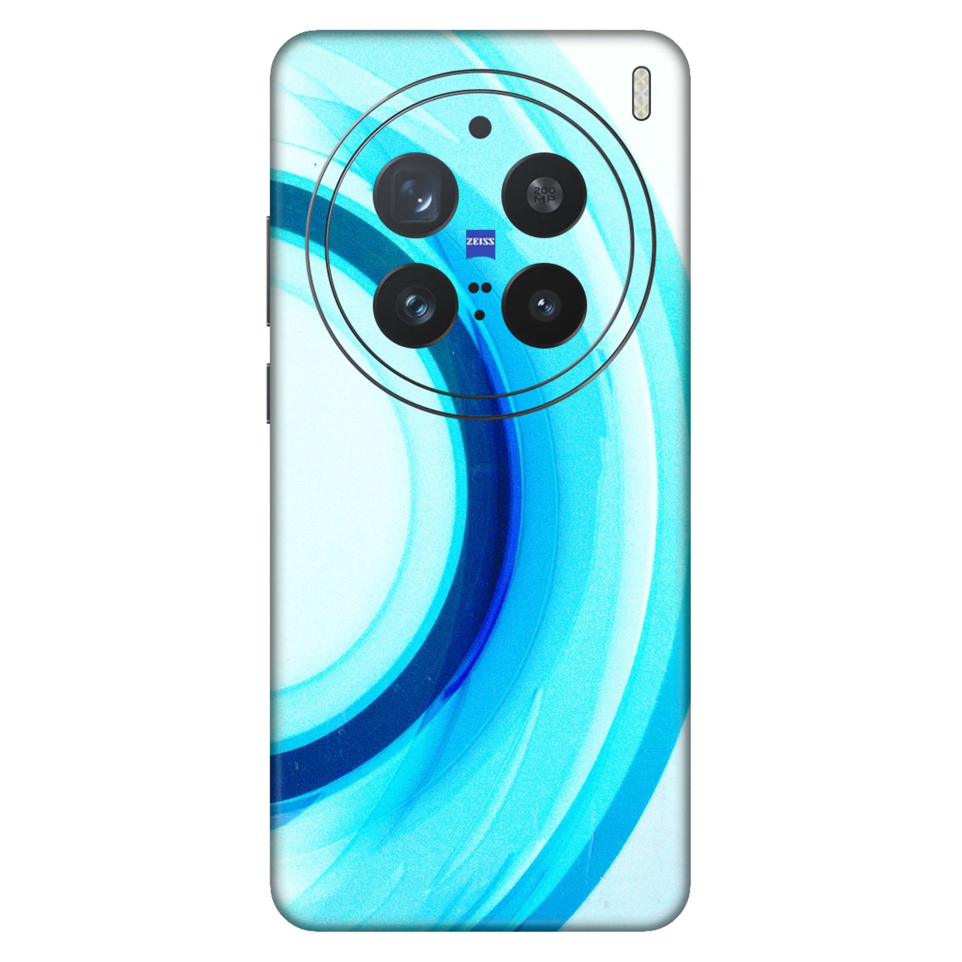 VIVO Z/V/X/T/U/S Series Phone Skins (All Models) - The Blue Curve - 3D Embossed Finish (L-244) Vivo X200 Pro (5G)