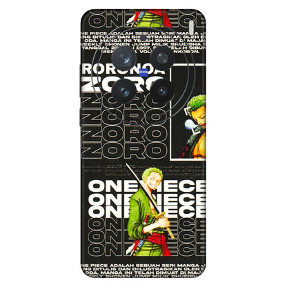 VIVO Z/V/X/T/U/S Series Phone Skins (All Models) - One Piece Zoro - 3D Embossed Finish (L-250) Vivo X200 Pro (5G)