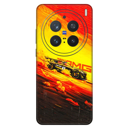 VIVO Z/V/X/T/U/S Series Phone Skins (All Models) - AMG Car Speed Cover - 3D Embossed Finish (L-256) Vivo X200 Pro (5G)