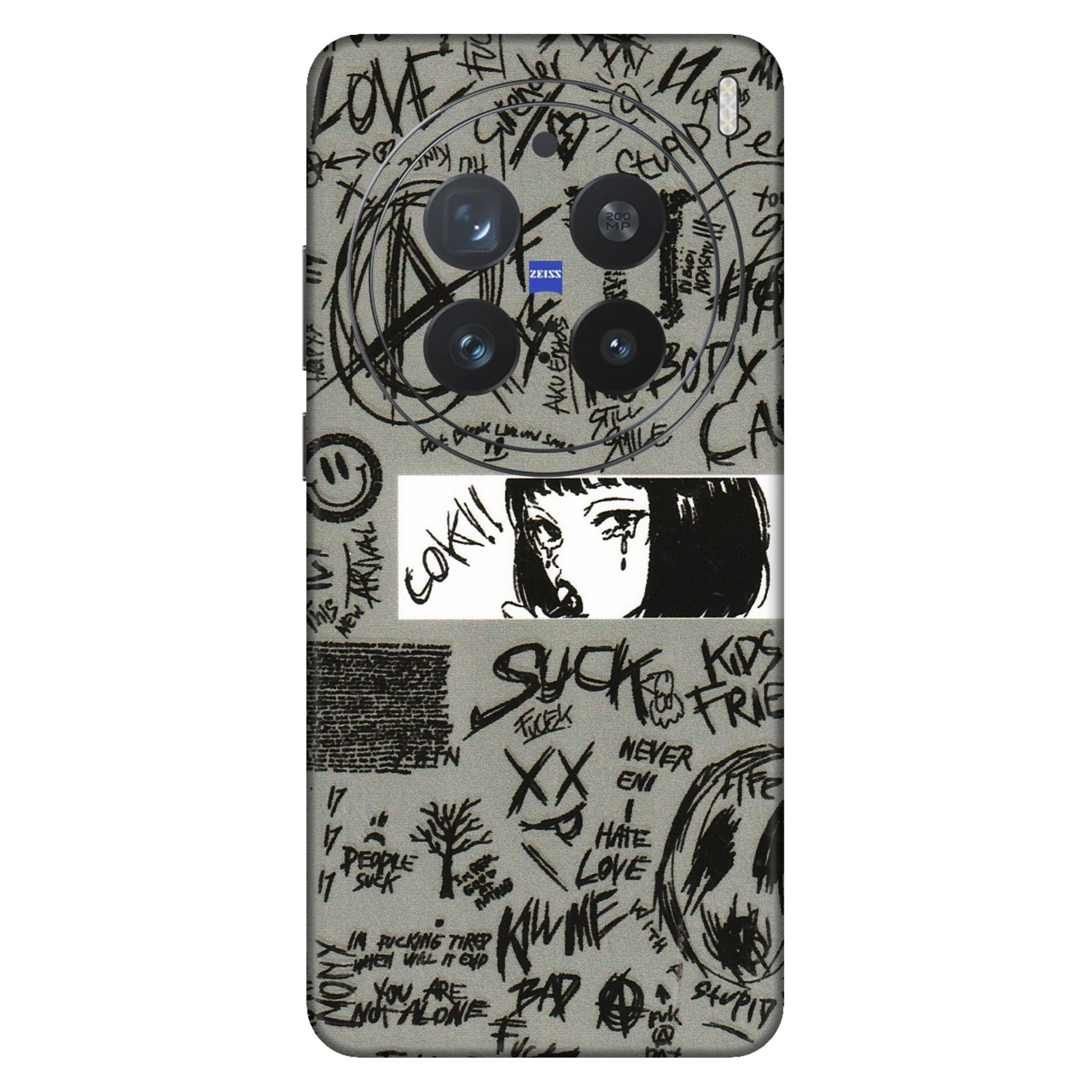 VIVO Z/V/X/T/U/S Series Phone Skins (All Models) - Never Have Love Anime - 3D Embossed Finish (L-260) Vivo X200 Pro (5G)