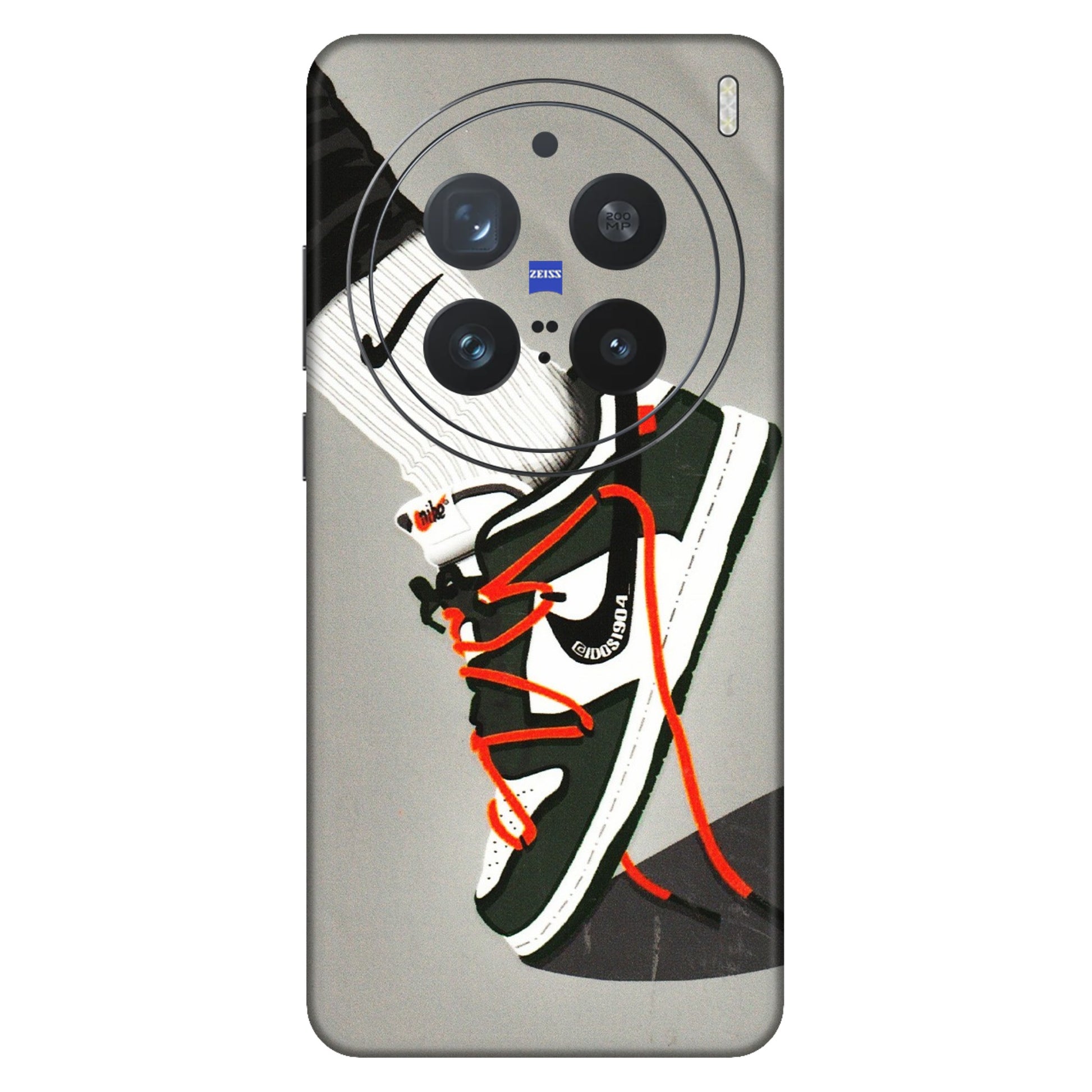 VIVO Z/V/X/T/U/S Series Phone Skins (All Models) - New Grey Sneaker - 3D Embossed Finish (L-261) Vivo X200 Pro (5G)