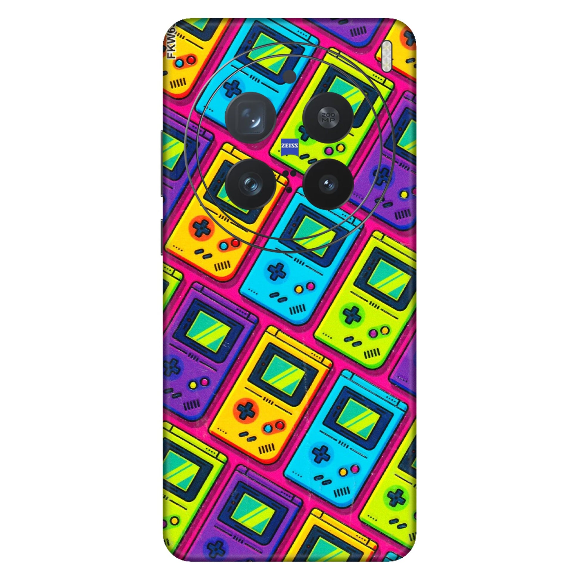 VIVO Z/V/X/T/U/S Series Phone Skins (All Models) - Gameboy Colourful - 3D Embossed Finish (L-266) Vivo X200 Pro (5G)