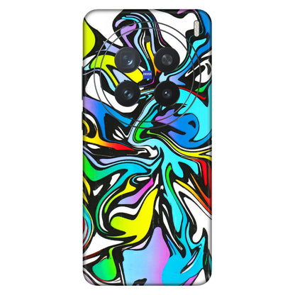 VIVO Z/V/X/T/U/S Series Phone Skins (All Models) - Abstract Colour Paints - 3D Embossed Finish (L-271) Vivo X200 Pro (5G)