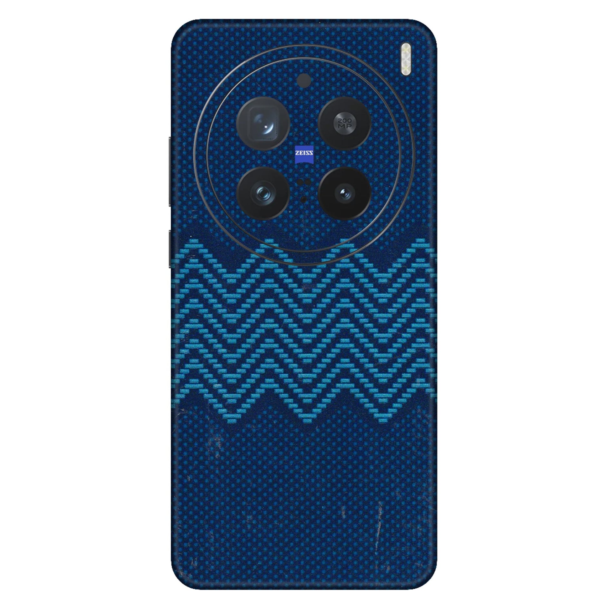 VIVO Z/V/X/T/U/S Series Phone Skins (All Models) - Blue Sober Waves - 3D Embossed Finish (L-306) Vivo X200 Pro (5G)