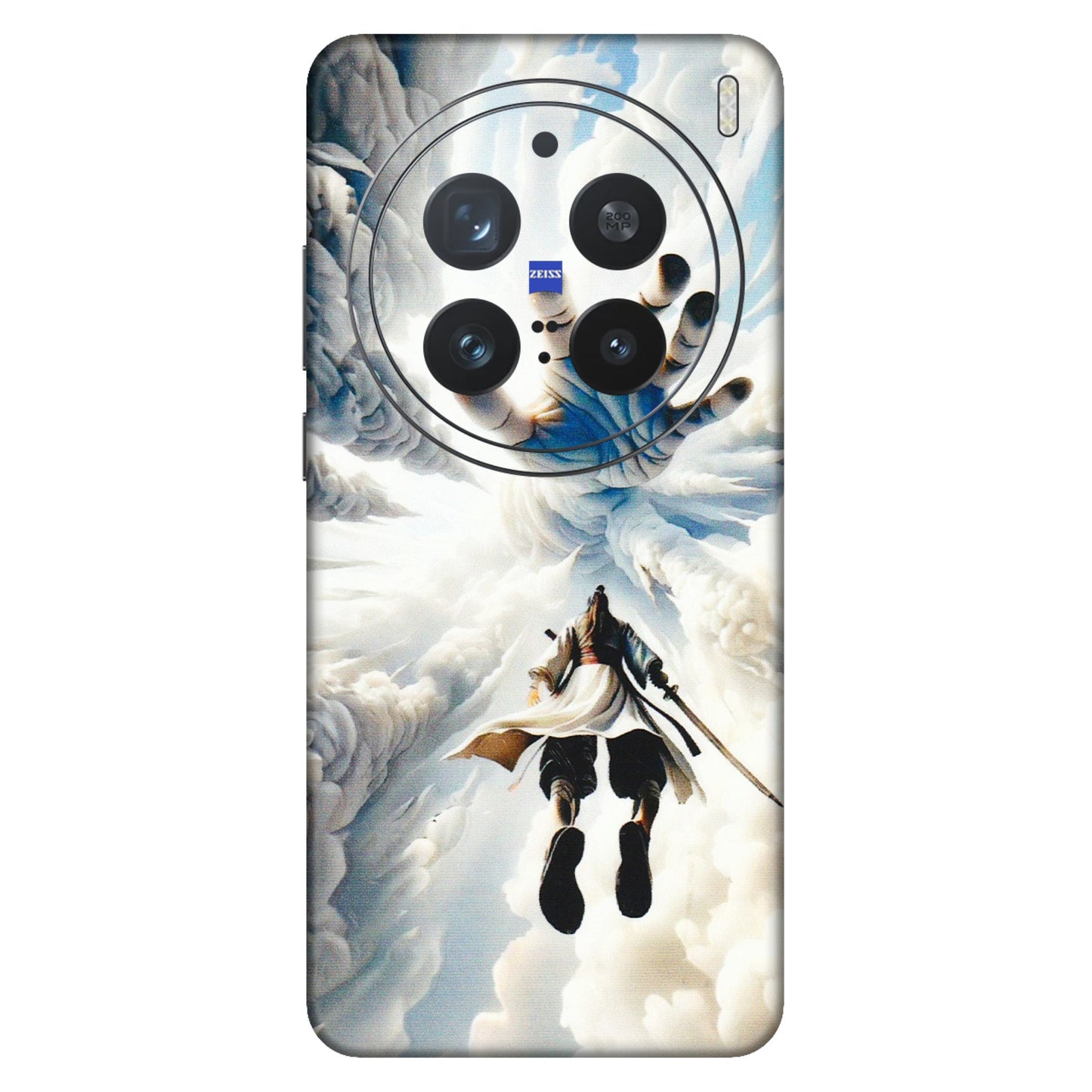 VIVO Z/V/X/T/U/S Series Phone Skins (All Models) - Big Hand With Monkey King - 3D Embossed Finish (L-323) Vivo X200 Pro (5G)