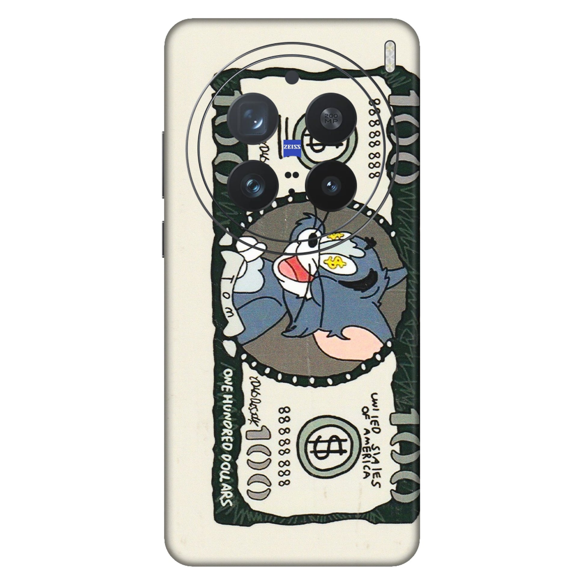 VIVO Z/V/X/T/U/S Series Phone Skins (All Models) - Tom Hundred Dollar - 3D Embossed Finish (L-324) Vivo X200 Pro (5G)