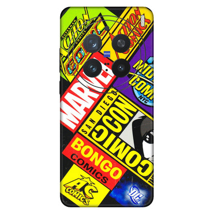 VIVO Z/V/X/T/U/S Series Phone Skins (All Models) - Bongo Comic Con - 3D Embossed Finish (L-325) Vivo X200 Pro (5G)