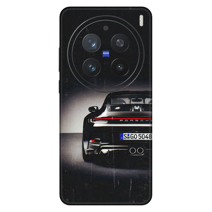 VIVO Z/V/X/T/U/S Series Phone Skins (All Models) - New Black Porsche GT3 - 3D Embossed Finish (L-327) Vivo X200 Pro (5G)