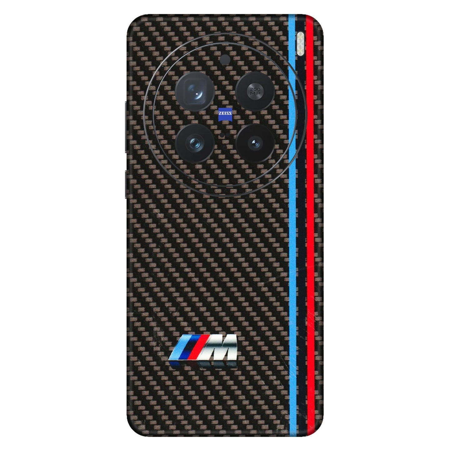 VIVO Z/V/X/T/U/S Series Phone Skins (All Models) - BM Carbon Fiber Feels - 3D Embossed Finish (L-38) Vivo X200 Pro (5G)