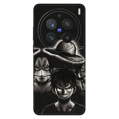 VIVO Z/V/X/T/U/S Series Phone Skins (All Models) - Black Luffy Hat - 3D Embossed Finish (L-57) Vivo X200 Pro (5G)
