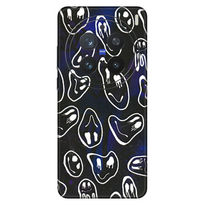 VIVO Z/V/X/T/U/S Series Phone Skins (All Models) - Distorted Smileys - 3D Embossed Finish (L-92) Vivo X200 Pro (5G)