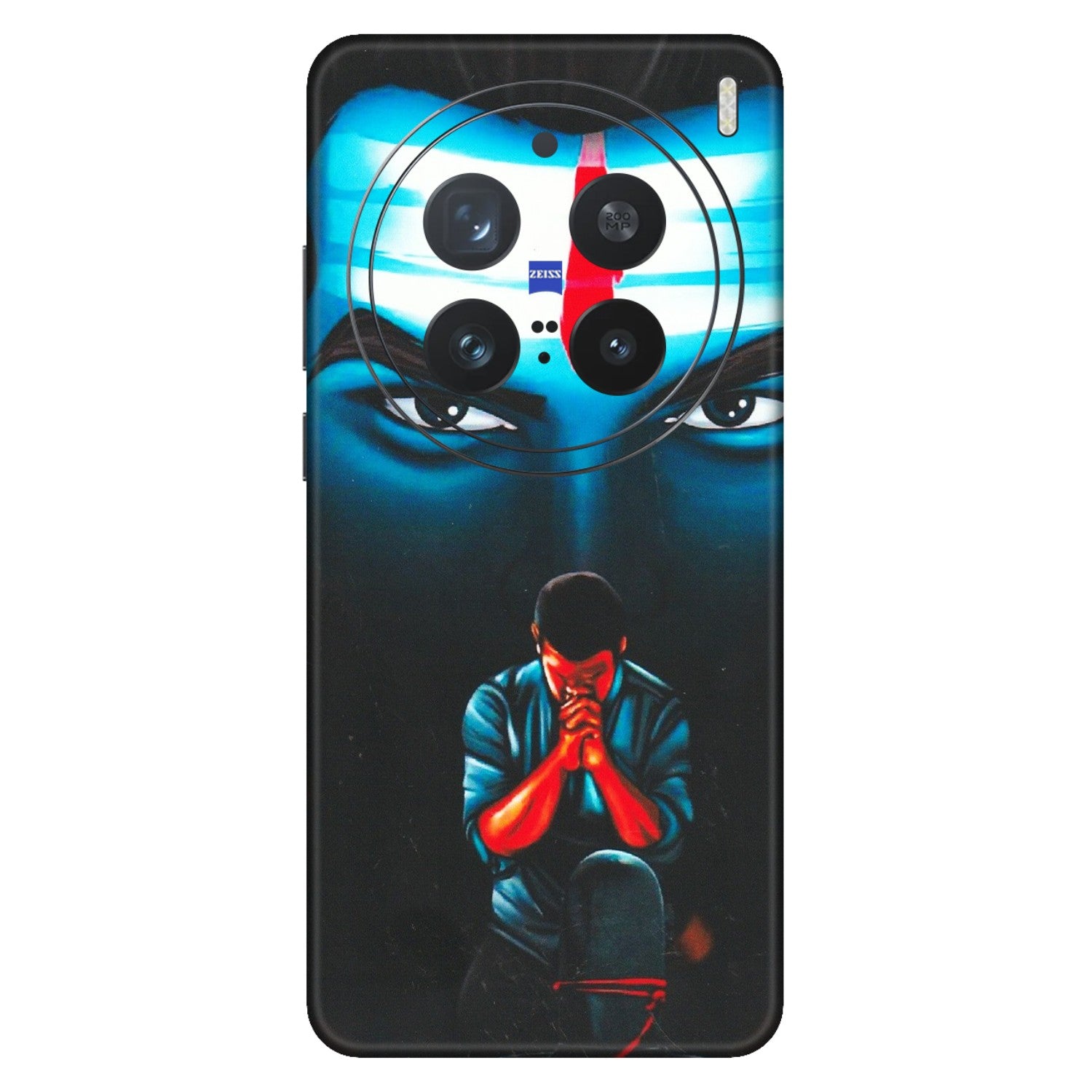 VIVO Z/V/X/T/U/S Series Phone Skins (All Models) - Mahakal Bhakt - Matte Finish (M-112) Vivo X200 Pro (5G)