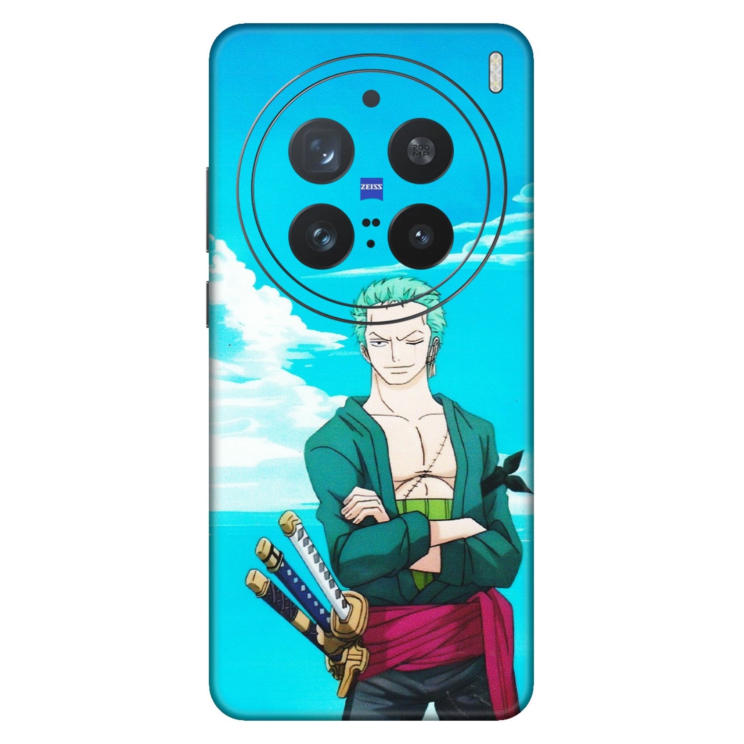 VIVO Z/V/X/T/U/S Series Phone Skins (All Models) - Cool Swordman Zoro Anime - Matte Finish (M-143) Vivo X200 Pro (5G)