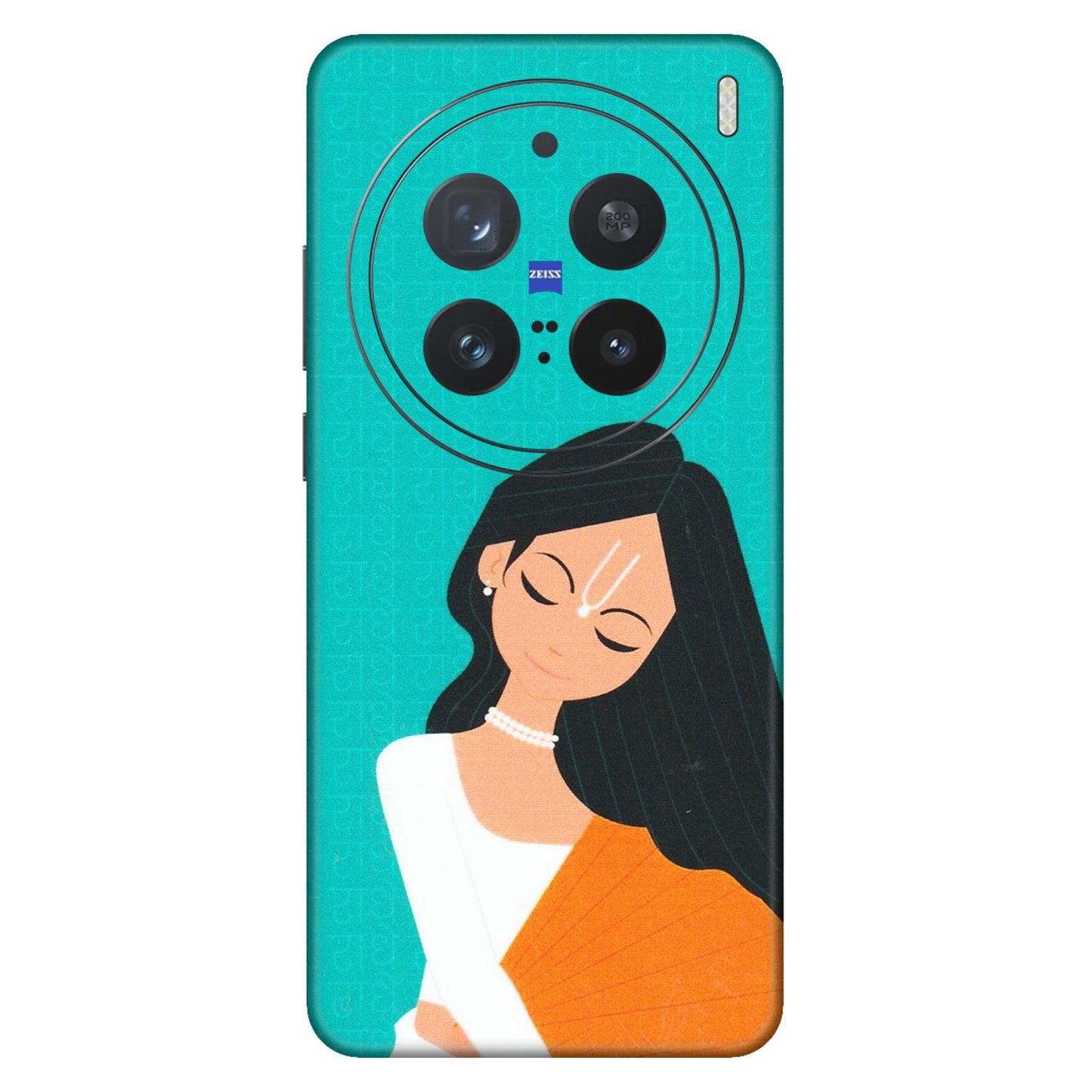 VIVO Z/V/X/T/U/S Series Phone Skins (All Models) - Radhe Radhe With Hindu Symbol - Matte Finish (M-164) Vivo X200 Pro (5G)