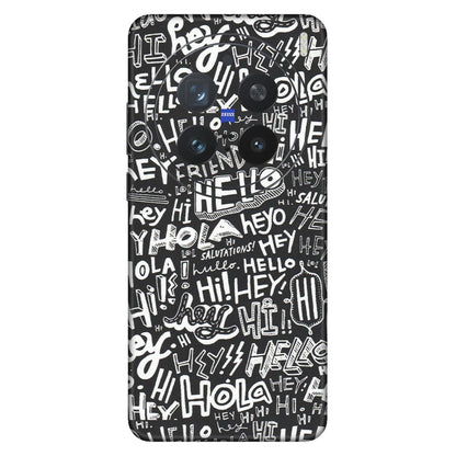 VIVO Z/V/X/T/U/S Series Phone Skins (All Models) - Hi Hello Doodles - Matte Finish (M-25) Vivo X200 Pro (5G)