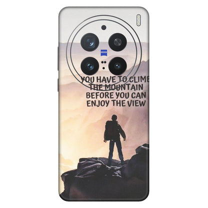 VIVO Z/V/X/T/U/S Series Phone Skins (All Models) - Motivational Hiking Mountain - Matte Finish (M-28) Vivo X200 Pro (5G)