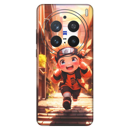 VIVO Z/V/X/T/U/S Series Phone Skins (All Models) - Naruto Cute Toon Running - Matte Finish (M-04) Vivo X200 Pro (5G)
