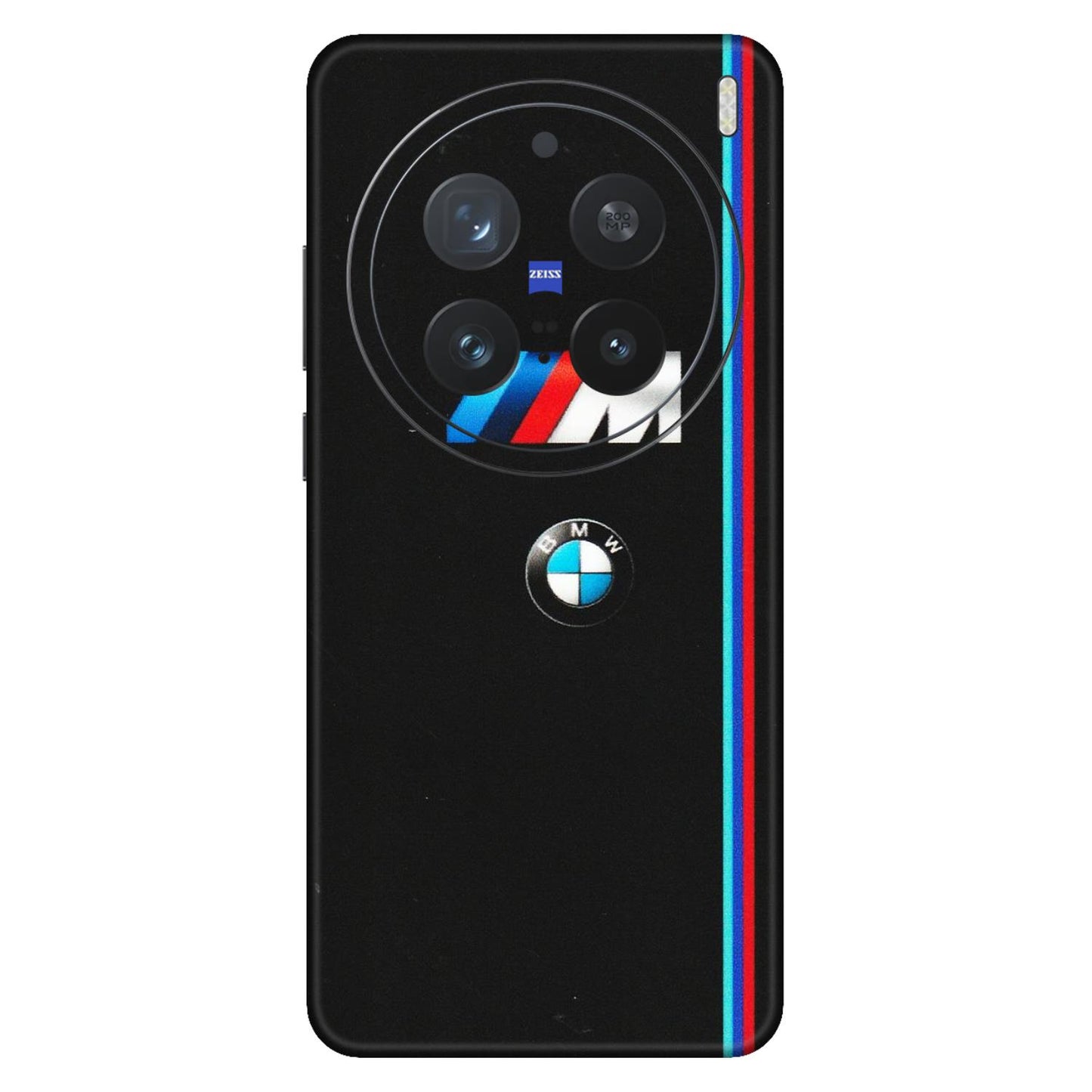 VIVO Z/V/X/T/U/S Series Phone Skins (All Models) - Styling With Black BMW - Matte Finish (M-74) Vivo X200 Pro (5G)