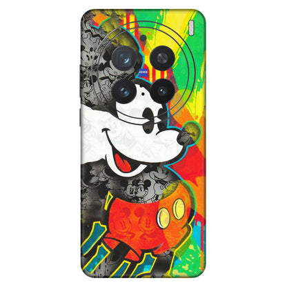 VIVO Z/V/X/T/U/S Series Phone Skins (All Models) - Multiple Mickey With Colourful Texture - Matte Finish (M-84) Vivo X200 Pro (5G)