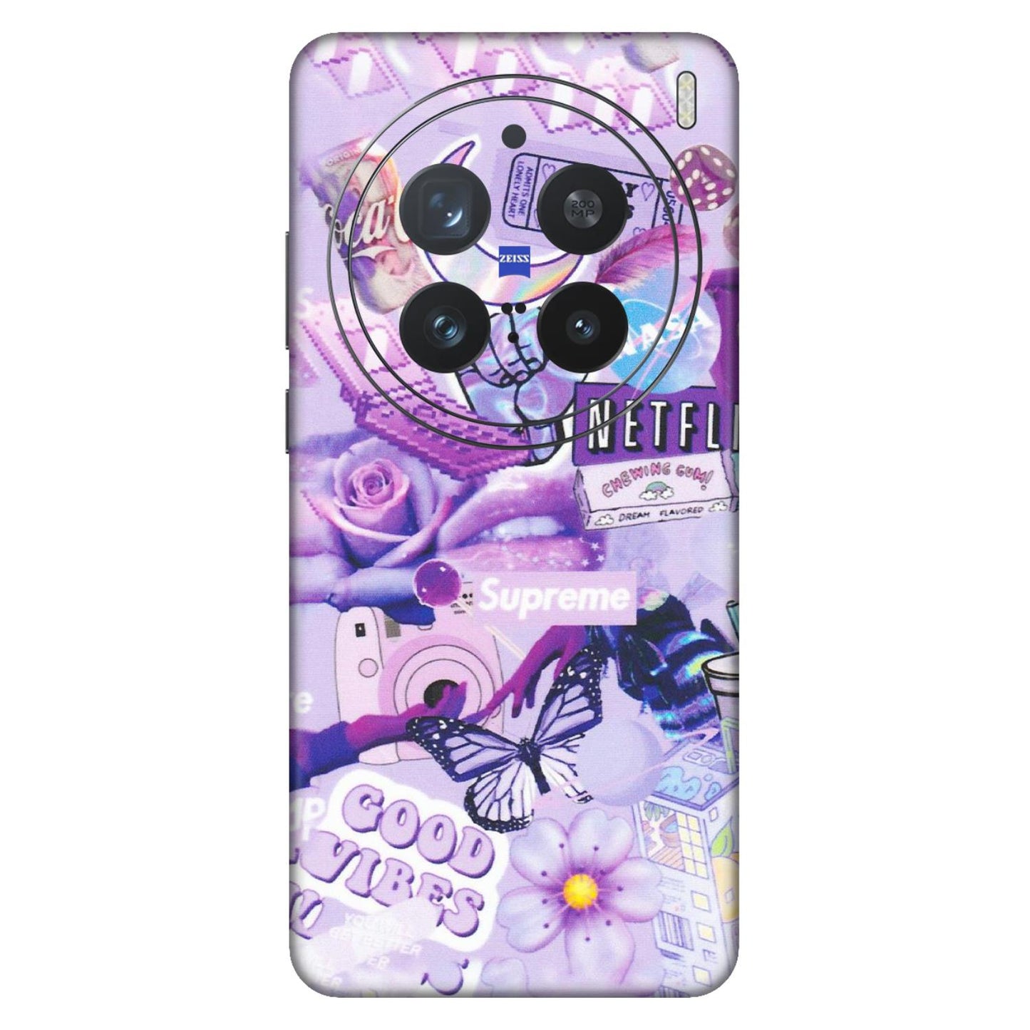 VIVO Z/V/X/T/U/S Series Phone Skins (All Models) - Supreme Purple Magic - Matte Finish (M-88) Vivo X200 Pro (5G)