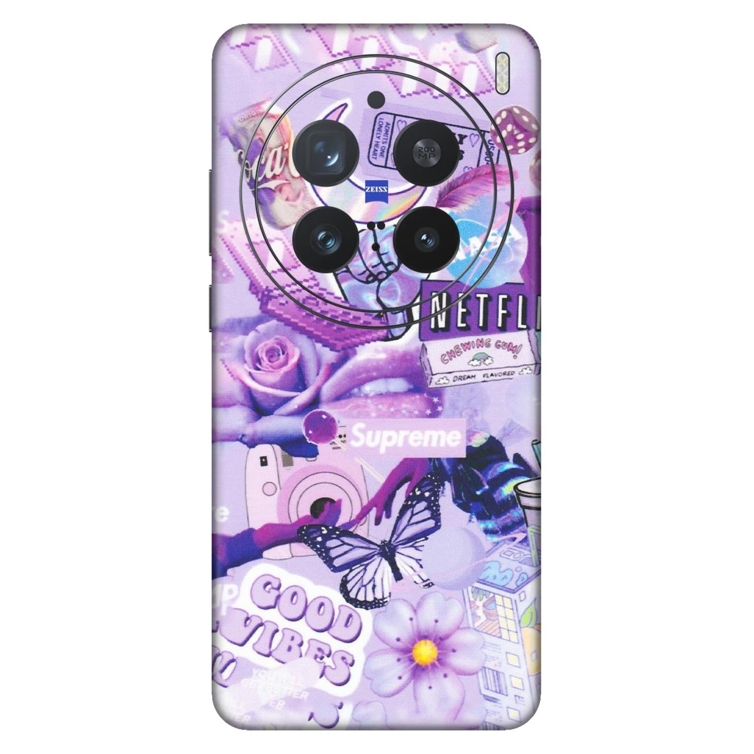 VIVO Z/V/X/T/U/S Series Phone Skins (All Models) - Supreme Purple Magic - Matte Finish (M-88) Vivo X200 Pro (5G)
