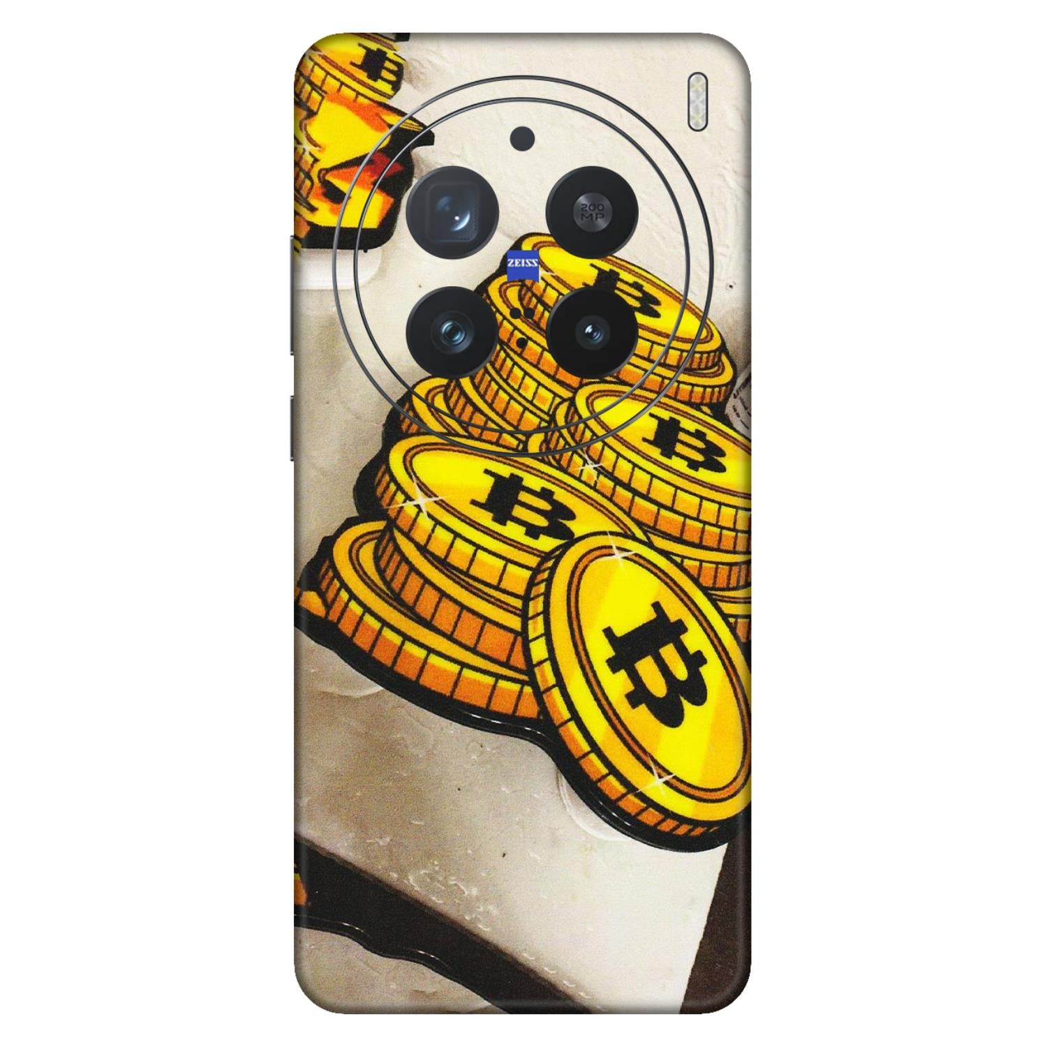 VIVO Z/V/X/T/U/S Series Phone Skins (All Models) - Billionaire Bitcoin Collection - Matte Finish (M-92) Vivo X200 Pro (5G)