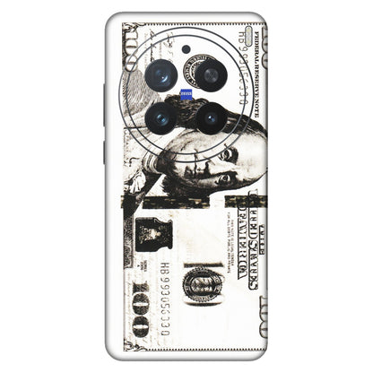 VIVO Z/V/X/T/U/S Series Phone Skins (All Models) - 100 Dollar Currency - Transparent Finish (T-01) Vivo X200 Pro (5G)