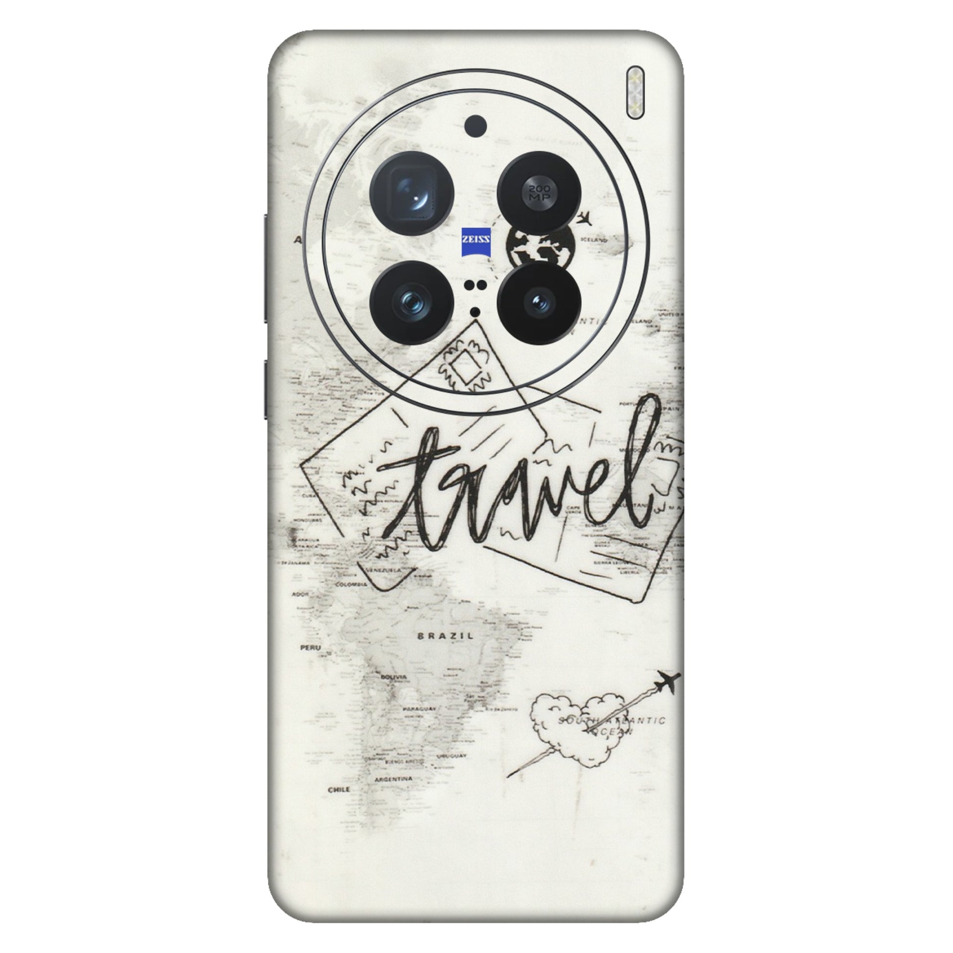 VIVO Z/V/X/T/U/S Series Phone Skins (All Models) - Travel Ticket - Transparent Finish (T-06) Vivo X200 Pro (5G)