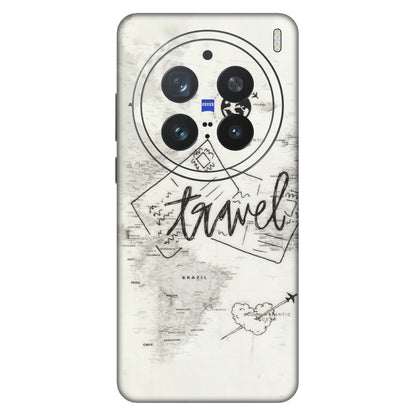 VIVO Z/V/X/T/U/S Series Phone Skins (All Models) - Travel Ticket - Transparent Finish (T-06) Vivo X200 Pro (5G)