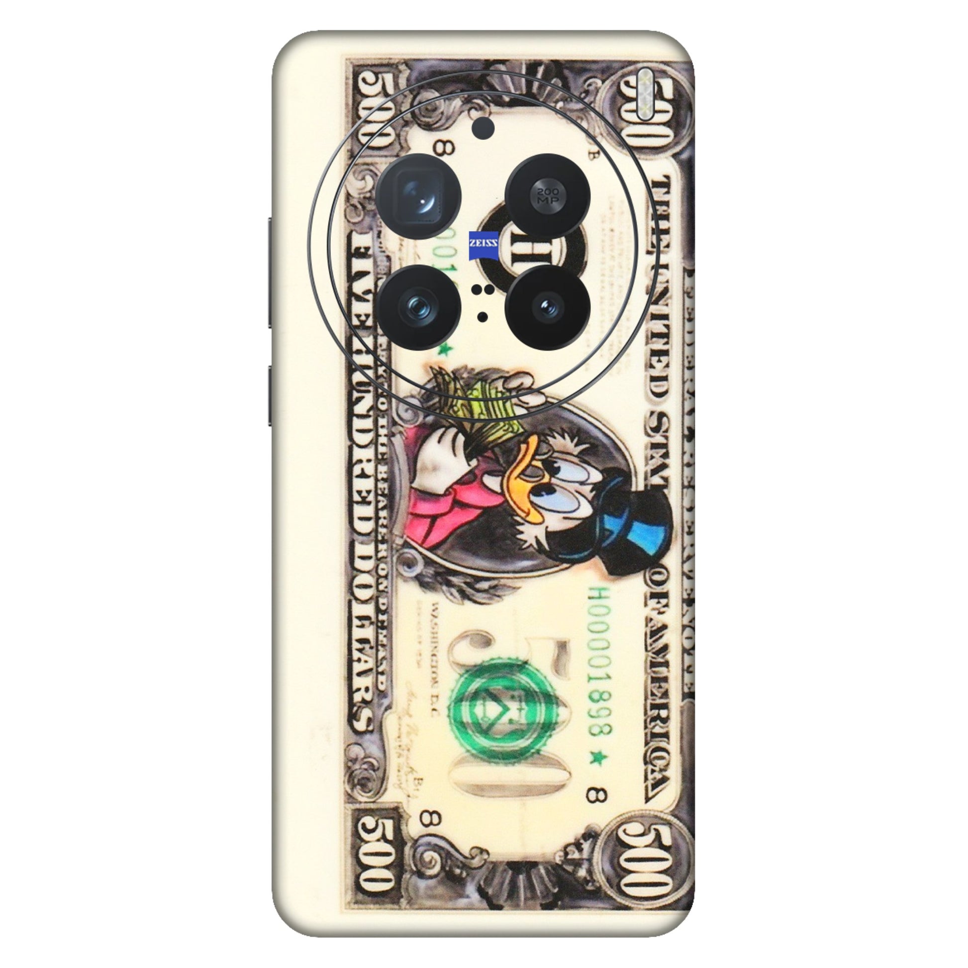 VIVO Z/V/X/T/U/S Series Phone Skins (All Models) - Five Hundred Dollar Duck - Transparent Finish (T-15) Vivo X200 Pro (5G)