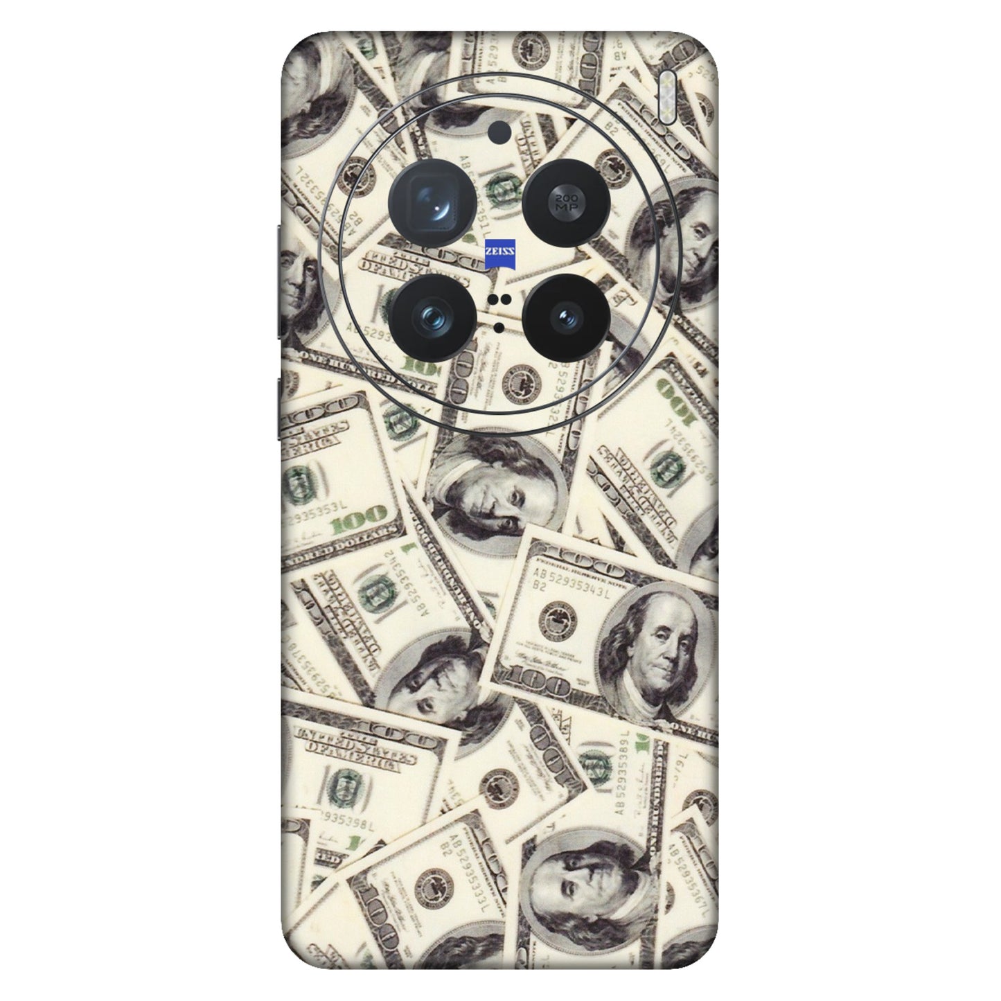 VIVO Z/V/X/T/U/S Series Phone Skins (All Models) - Dollar Lover - Transparent Finish (T-17) Vivo X200 Pro (5G)