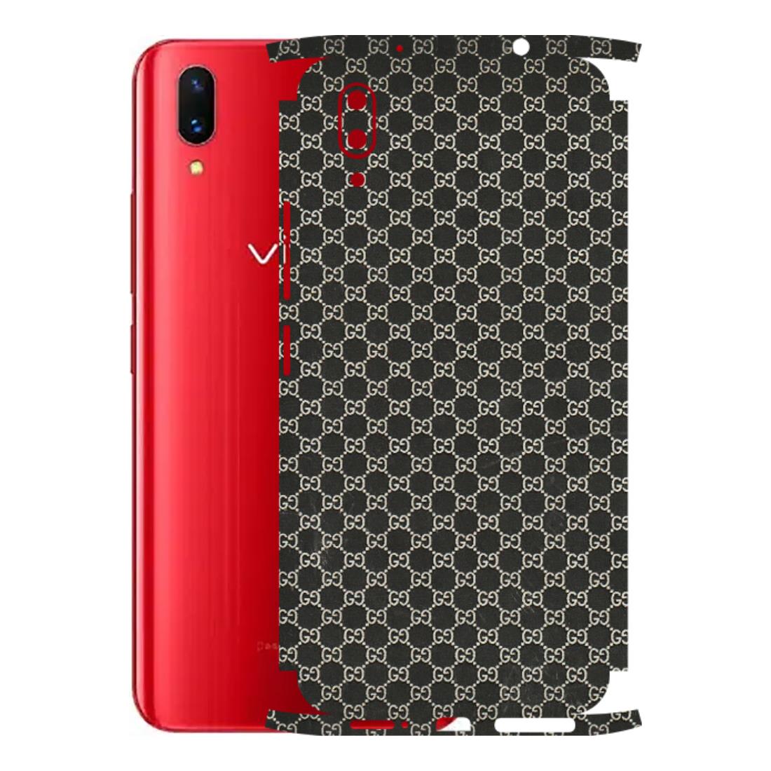 VIVO Z/V/X/T/U/S Series Phone Skins (All Models) - Black G Print - 3D Embossed Finish (L-109) Vivo X21