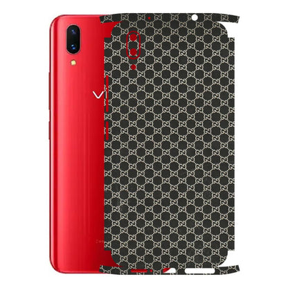 VIVO Z/V/X/T/U/S Series Phone Skins (All Models) - Black G Print - 3D Embossed Finish (L-109) Vivo X21