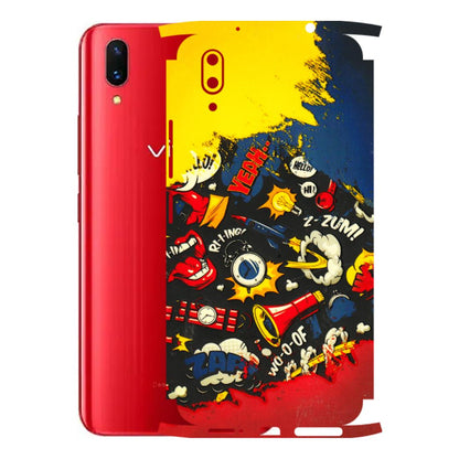 VIVO Z/V/X/T/U/S Series Phone Skins (All Models) - Pacific Doodle Art - 3D Embossed Finish (L-120) Vivo X21