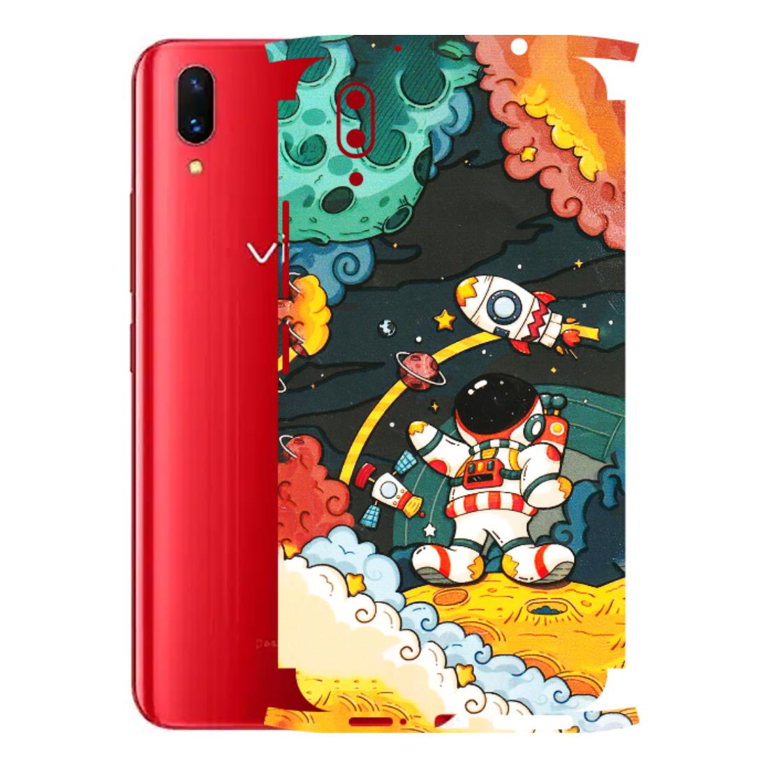 VIVO Z/V/X/T/U/S Series Phone Skins (All Models) - Astronauts & Spaceship - 3D Embossed Finish (L-145) Vivo X21