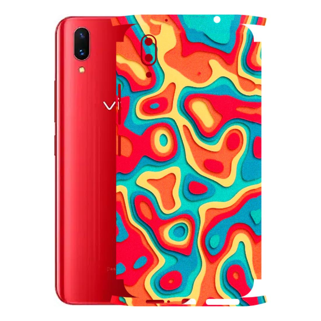 VIVO Z/V/X/T/U/S Series Phone Skins (All Models) - Abstract Swirl - 3D Embossed Finish (L-150) Vivo X21